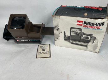 Vintage GAF Pana-vue Automatic 2x2 Slide Viewer W/ Original Box