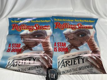 Two Rolling Stones E.T. Extra Terrestrial A Star Is Born Posters