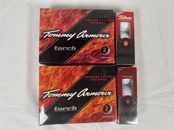 Tommy Armour Tourch Extreme Distance Golf Balls 2 Boxes (24 Balls) & 8 Fitleist Balls