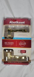 KWIKSET Hall & Closet Signature Series Door Handle Set In Gold ANSI Grade 2 NEW