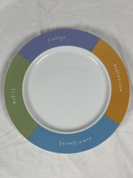 Mary Kay Inspirational Words To Live By 12' Platter Plate Dish