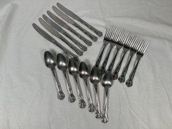 Vintage Korean Stainless Flatware Set For 6