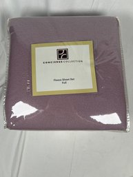 Concierge Collection Fleece Sheet Set Full Lavender