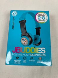 JBUDDIES Folding Kids Headphones For 2-8 Years Old Blue Sealed