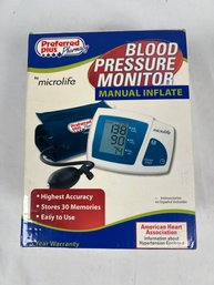 Blood Pressure Monitor Preferred Plus By Microlife