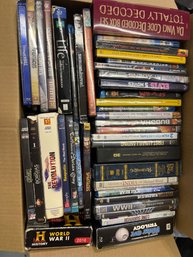 Box With Huge Lot (130-150 Pcs)of DVDs