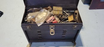 Metal Tool Box With A Lot Of Precision Tools