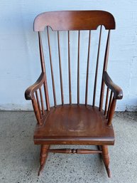 Vintage Nichols And Stone Windsor Rocking Armchair