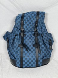 Blue Gucci GG Style Backpack Replica?