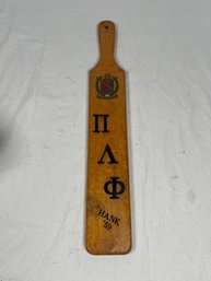 Vintage 1959 Zeta Chapter University Of Pennsylvania Pledge Old Hickory Paddle