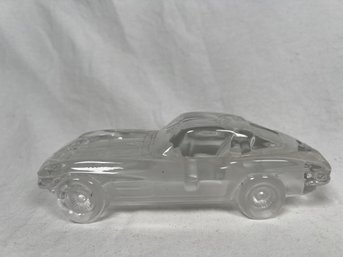 Corvette Stingray 1963 Split Window 24% Lead Crystal Paperweight - Model Car