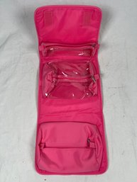 Lancome Pink Tri-fold Carry Travel Case