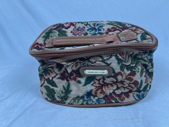 Travelers Club Floral Travel Tapestry Makeup Train Case Luggage Bag