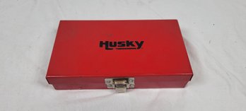 Metal Box With Various Wrench And Sockets Craftsman Husky