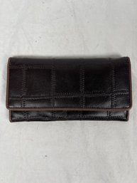 Vintage Brown Leather Patchwork Wallet