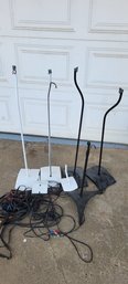 Lot Of 7 Metal Speaker Stands