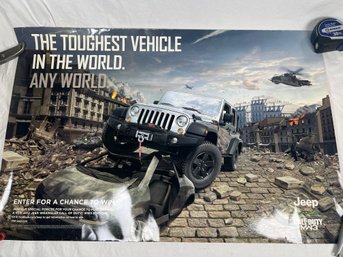 Jeep Call Of Duty Rare Car Dealership Poster Modern Warfare 3 MW3 24x36