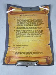 Ten Commandments Poster 13.75'x16.5'