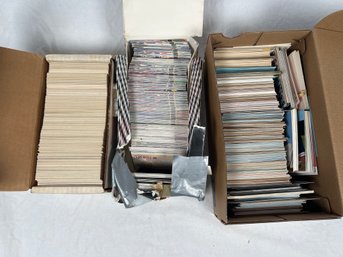 Boxes With Vintage Assorted Cards Lot