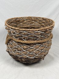 Rope And Wicker Basket