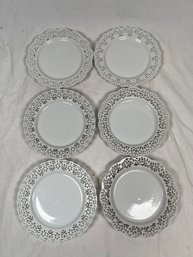 6 Pier 1 Decorative Dessert Plates