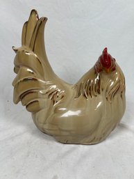 Large Ceramic Sitting Rooster