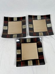 Set Of 4 Pfaltgraff Tahoe Everyday Square Dinner Plates 9'