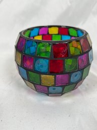 Silvestri Mosaic Candle Holder With Tealight Candle