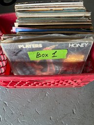 Box 1 With ~70 Records Various Styles, Genres Of Music As Is