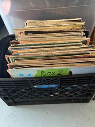 Box 2 With ~80 Records Various Styles, Genres Of Music As Is