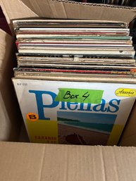 Box 4 With ~50 Records Various Styles, Genres Of Music As Is