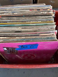 Box 6 With ~70 Records Various Styles, Genres Of Music As Is