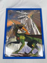 Framed Green Dragon Print 18' X 24'