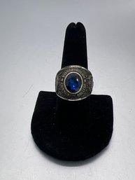 Kingsborough Community College 10K White Gold SCHOLASTICA JR Ring 1972 22g /8.75