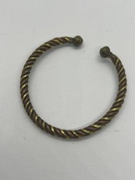 Vintage Ethnic Tribal Tuareg Moroccan Berber Bronze Braided Cuff Bracelet