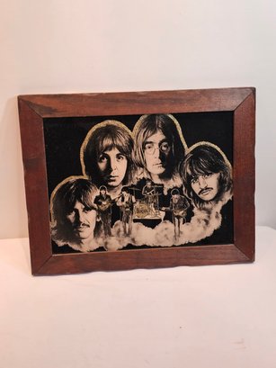 Vintage Beatles Glass Band Portrait
