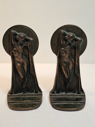 Bronze Art Deco Bookends