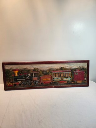 Wooden Railroad Painting