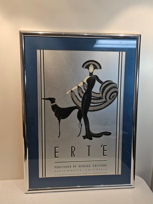 1980 Erte Framed Poster