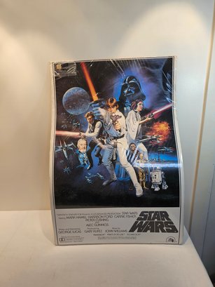 Star Wars Movie Poster In Plastic