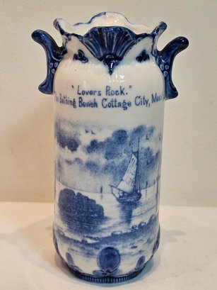 Rare Antique Lovers Rock Cottage City Martha's Vineyard Souvenir Porcelain