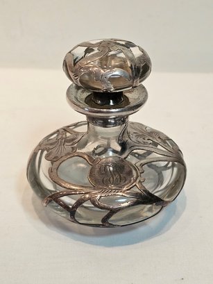 Glass And Sterling Perfume Bottle No 834