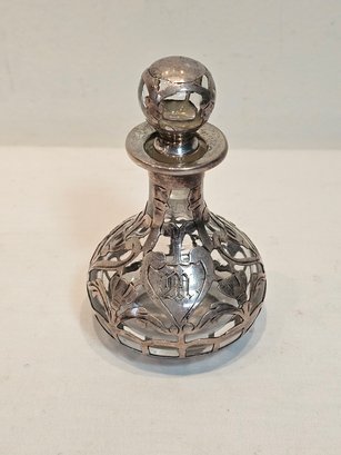Smaller Glass And Sterling Perfume Bottle