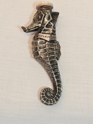 Rare Rockport Mass Souvenir Seahorse Snuff Bottle
