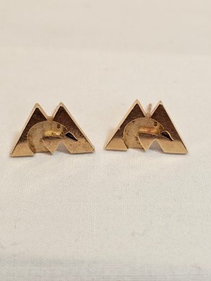 14k Gold Duck Earrings
