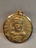 18k Gold Persian Religious Medallion Pendant
