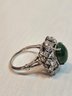 14k Gold With Jade And 24 Diamonds