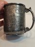 Antique Little Bo Peep Silver Plated Mug