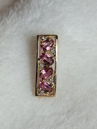 Hm14k Gold Pendant With Tourmaline