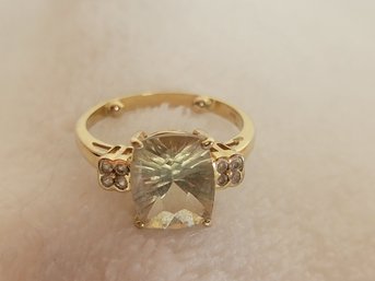 14k Gold Ring With Topaz